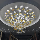 GobekUsa Glass High Ceiling LED Chandeliers Modern Living Room Luxury Design