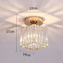 GobekUsa Crystal Aisle Corridor Ceiling Light - Modern Luxury Indoor Hang Lamp