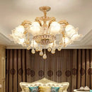 GobekUsa Crystal Ceiling Chandelier for Modern Luxury Living Room & Hotel Lobby