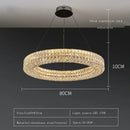 GobekUsa Crystal LED Ceiling Chandelier: Modern Luxury for Living Room Bedroom Home Decor