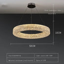 GobekUsa Crystal LED Ceiling Chandelier: Modern Luxury for Living Room Bedroom Home Decor