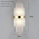GobekUsa Crystal LED Wall Lamp Modern Luxury Light Gold Sconces for Living Room Bedroom