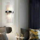 GobekUsa Crystal LED Wall Lamp Modern Luxury Light Gold Sconces for Living Room Bedroom