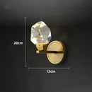 GobekUsa Crystal LED Copper Wall Sconce - Modern Luxury Wall Light Fixture