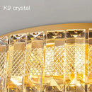 GobekUsa Crystal Round Ceiling Lamps LED Indoor Lighting Luxury Chandelier for Modern Home