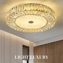 GobekUsa Crystal Round Ceiling Lamps LED Indoor Lighting Luxury Chandelier for Modern Home