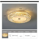 GobekUsa Crystal Round Ceiling Lamps LED Indoor Lighting Luxury Chandelier for Modern Home