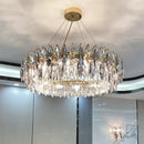 GobekUsa Crystal Atmosphere Chandelier: Modern Luxury for Living Room, Dining Room, Bedroom