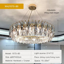 GobekUsa Crystal Atmosphere Chandelier: Modern Luxury for Living Room, Dining Room, Bedroom