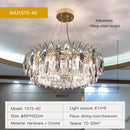 GobekUsa Crystal Atmosphere Chandelier: Modern Luxury for Living Room, Dining Room, Bedroom