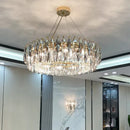 GobekUsa Crystal Atmosphere Chandelier: Modern Luxury for Living Room, Dining Room, Bedroom