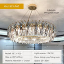 GobekUsa Crystal Atmosphere Chandelier: Modern Luxury for Living Room, Dining Room, Bedroom