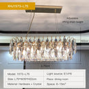 GobekUsa Crystal Atmosphere Chandelier: Modern Luxury for Living Room, Dining Room, Bedroom
