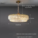 GobekUsa Double Crystal Ceiling Chandelier: Modern Luxury Home Decoration for Living Room
