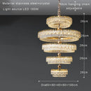 GobekUsa Double Crystal Ceiling Chandelier: Modern Luxury Home Decoration for Living Room