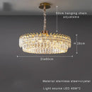 GobekUsa Double Crystal Ceiling Chandelier: Modern Luxury Home Decoration for Living Room