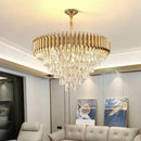 GobekUsa Black Crystal Chandelier: Modern Luxury LED Lighting for Living Room, Bedroom