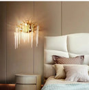 GobekUsa Crystal Water Drop LED Chandeliers: Modern Luxury Branch Design for Living & Dining Rooms