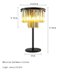 GobekUsa Gray Crystal Black Standing Light - Modern Luxury Classic Living Room Decor