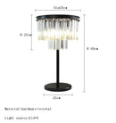 GobekUsa Gray Crystal Black Standing Light - Modern Luxury Classic Living Room Decor