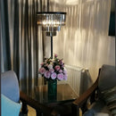 GobekUsa Gray Crystal Black Standing Light - Modern Luxury Classic Living Room Decor