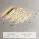 GobekUsa Crystal Ceiling Chandelier Light - Modern Luxury Dimmable LED Luminaire