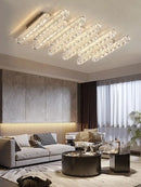 GobekUsa Crystal Ceiling Chandelier Light - Modern Luxury Dimmable LED Luminaire