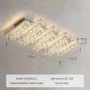 GobekUsa Crystal Ceiling Chandelier Light - Modern Luxury Dimmable LED Luminaire