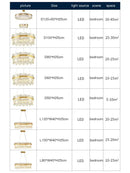 GobekUsa Full Spectrum Gold Crystal Chandelier: Modern Luxury for Living Room, Bedroom, Dining Room