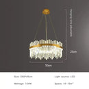 GobekUsa Full Spectrum Gold Crystal Chandelier: Modern Luxury for Living Room, Bedroom, Dining Room