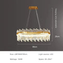 GobekUsa Full Spectrum Gold Crystal Chandelier: Modern Luxury for Living Room, Bedroom, Dining Room