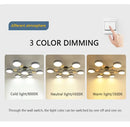 GobekUsa Modern Macaron Ceiling Chandelier with 3-Color Dimming
