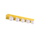 GobekUsa Macaron Style 5-Light Metal Vanity Sconce in Pink/Yellow - Brighten Up Your Walls
