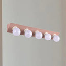 GobekUsa Macaron Style 5-Light Metal Vanity Sconce in Pink/Yellow - Brighten Up Your Walls