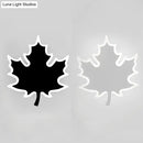 GobekUsa Modern Maple Leaf Acrylic LED Wall Sconce Light in Warm/White