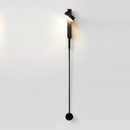 GobekUsa Black Rotation LED Wall Lamp for Bedroom Bedside, Modern Indoor Lighting Fixtures