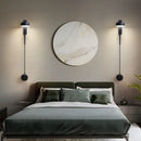 GobekUsa Black Rotating LED Wall Lamp for Bedroom, Stair, Aisle - Modern Indoor Lighting Fixtures