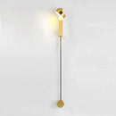 GobekUsa Black Rotating LED Wall Lamp for Bedroom, Stair, Aisle - Modern Indoor Lighting Fixtures