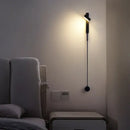 GobekUsa Black Rotating LED Wall Lamp for Bedroom, Stair, Aisle - Modern Indoor Lighting Fixtures