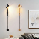 GobekUsa Black Rotating LED Wall Lamp for Bedroom, Stair, Aisle - Modern Indoor Lighting Fixtures