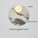 GobekUsa Glass Globe LED Wall Lamp: Modern Nordic Stone Bathroom Mirror Light