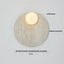 GobekUsa Glass Globe LED Wall Lamp: Modern Nordic Stone Bathroom Mirror Light