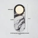 GobekUsa Glass Globe LED Wall Lamp: Modern Nordic Stone Bathroom Mirror Light