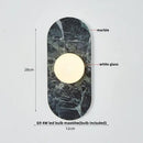 GobekUsa Glass Globe LED Wall Lamp: Modern Nordic Stone Bathroom Mirror Light