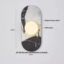 GobekUsa Glass Globe LED Wall Lamp: Modern Nordic Stone Bathroom Mirror Light