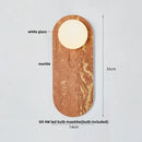GobekUsa Glass Globe LED Wall Lamp: Modern Nordic Stone Bathroom Mirror Light