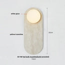 GobekUsa Glass Globe LED Wall Lamp: Modern Nordic Stone Bathroom Mirror Light