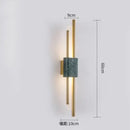 GobekUsa Modern Marble Led  Wall Lamp For Living Room Bedroom Bathroom Loft Decor