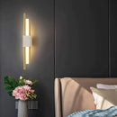 GobekUsa Modern Marble Led  Wall Lamp For Living Room Bedroom Bathroom Loft Decor