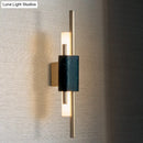 GobekUsa Modern Marble Led  Wall Lamp For Living Room Bedroom Bathroom Loft Decor